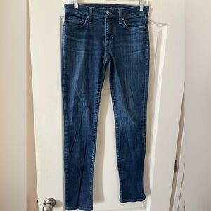 Joe’s Designer Dark Wash Straight Leg Distressed Denim Jeans Women’s Size 28